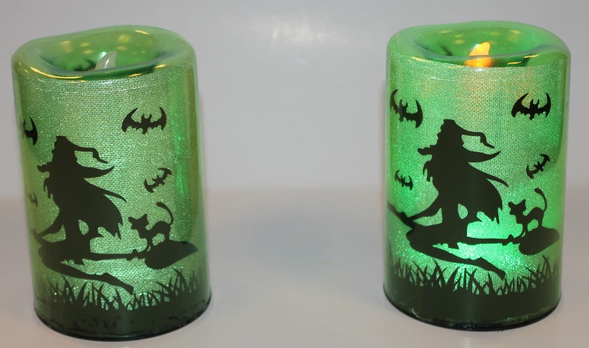 Halloween led tea light Printng Witch KF01797